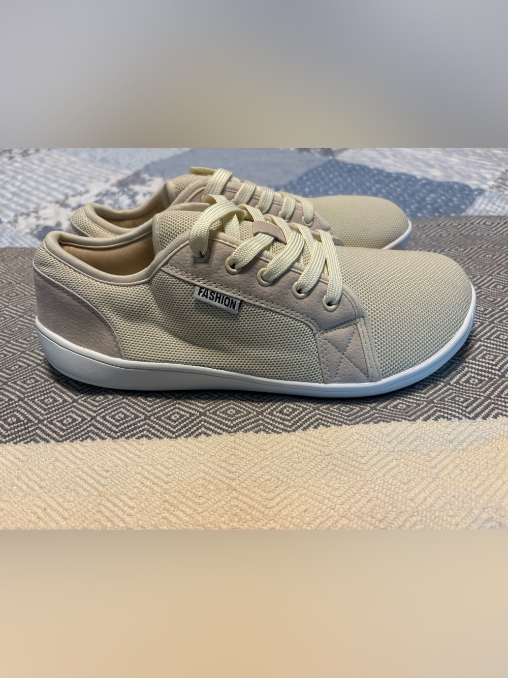 Wide Step Neutral Cream Women's Sneakers - - Picture 2 of 6